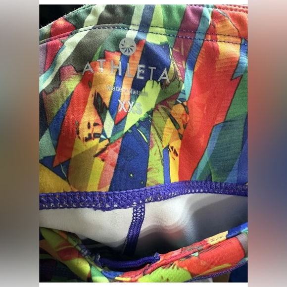 Athleta Women’s Sonar Crop‎ Capri Leggings Kaleidoscope Multicolor, XXSmall - Picture 4 of 4